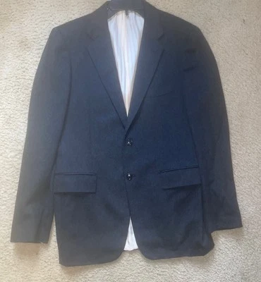 SARTORIA PARTENOPEA Men Black  Cashmere Mink Blend Sport Coat Blazer  Sz 50 - Image 1 of 4