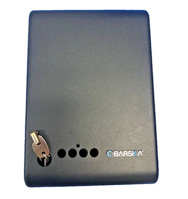 Caja fuerte de seguridad compacta oculta de 8 pulgadas BARSKA con cerradura de llave en negro, AX11812 nueva OB Foto 1 de 4