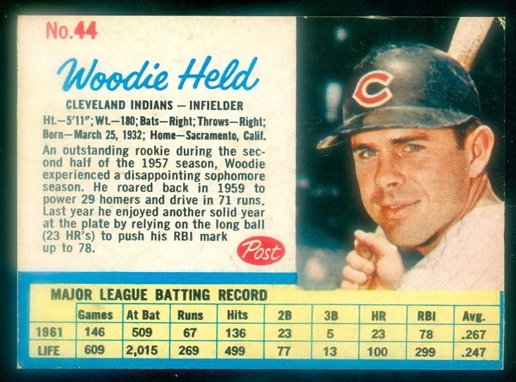 Poste #44 Woodie 1962 excelente estado (MK en la parte posterior) Foto 1 de 1