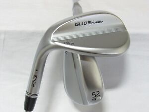 Used LH Ping Glide Pro Forged Black Dot 52* 56* Wedge Set - Wedge Flex Steel