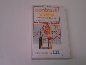 Das liebestolle Hospital 1978 VHS German PAL ITT Contrast Video Glasbox-Einleger - Bild 1 von 5