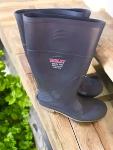 Tingley Herren Größe 11 Stahlkappe Gummistiefel ASTM F2413-11 MI/75C/75 schwarz - Bild 1 von 3