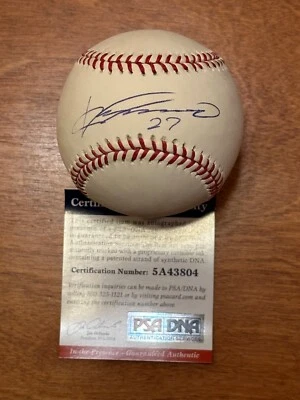 Vladamir Guerrero Sr. Autographed Signed OMLB (PSA) - Image 1 of 3