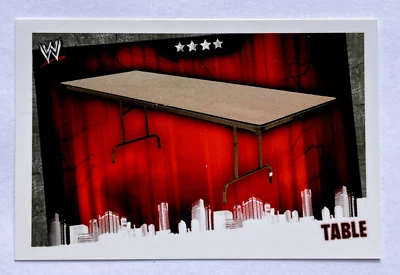 2009 WWE Topps Slam Attax Evolution TCG #164 TABLE Prop Cards - Image 1 of 2