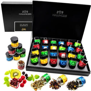 Hallingers Tee Deluxe Selektion 24 24 Sorten Tee Geschenkset, vegan & glutenfrei - Bild 1 von 10