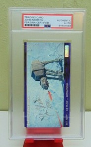 Star Wars Topps Widevision Card SIGNED JOHN MORTON DAK RALTER PSA/DNA AUTHENTIC