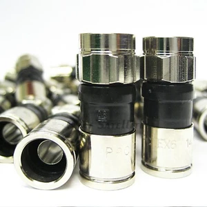 100 Pieces Belden PPC EX6XLPLUS RG6 Compression Fittings Coaxial Cable Ends - Picture 1 of 1