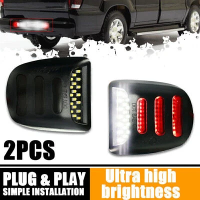 Full White LED License Plate Light Kit For Silverado GMC Sierra 1500 2500 3500 Foto 1 de 4
