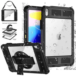 Waterproof Case For iPad A16/iPad 10th Shockproof Heavy Duty Rotate Stand Cover - Picture 1 of 11