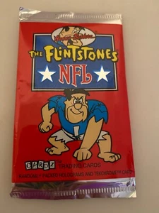 1993 CARDZ THE FLINTSTONES NFL TRADING CARD PACK FACTORY NEW SEAL UNOPEN PACK - Picture 1 of 3