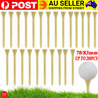 UP 200Pcs 83mm 70mm 2 Size Bamboo Tee Golf Tees Golf Accessories Golf Training