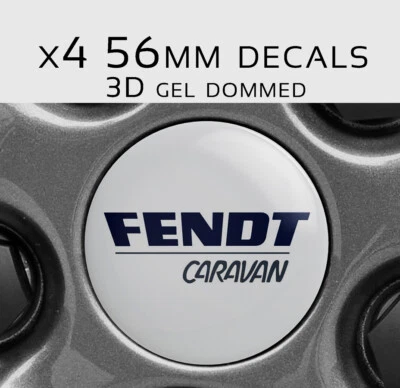 Adesivo caravan FENDT, adesivo ruota, epossidico 56 mm, gel 3D x4 - Immagine 1 di 4