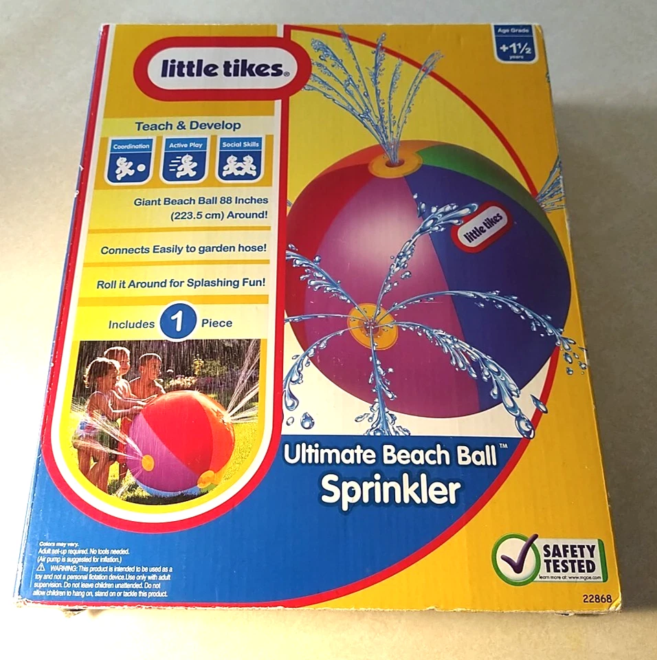 Little Tikes Ultimate Beach Ball Sprinkler 2010 NUEVO juguete divertido para niños al aire libre NUEVO Foto 1 de 4