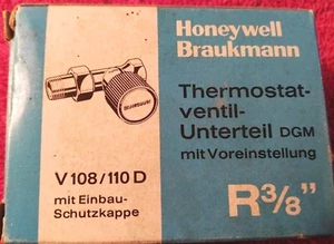 Thermostatventil-Unterteil-DGM m.Voreinstellung V108/110D - Honeywell Braukmann - Bild 1 von 3
