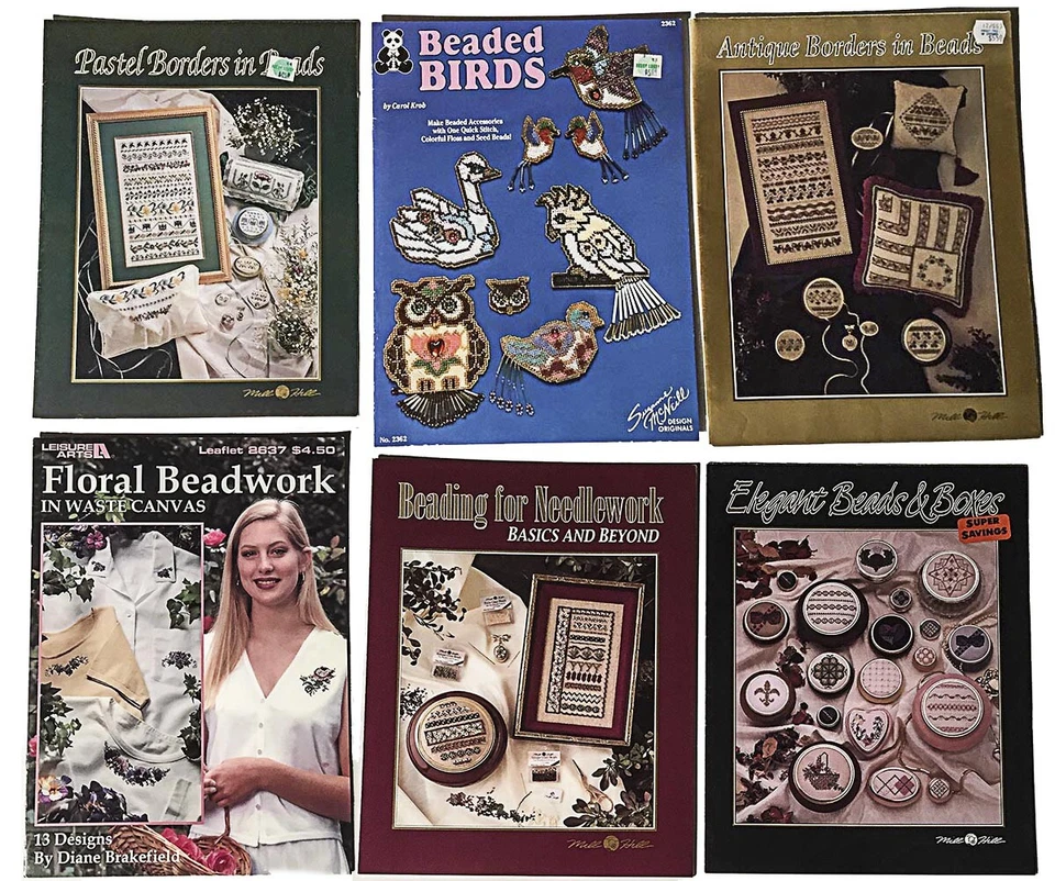 Lot of 6 Beading Pattern Booklets (pre-owned)  - Image 1 of 1