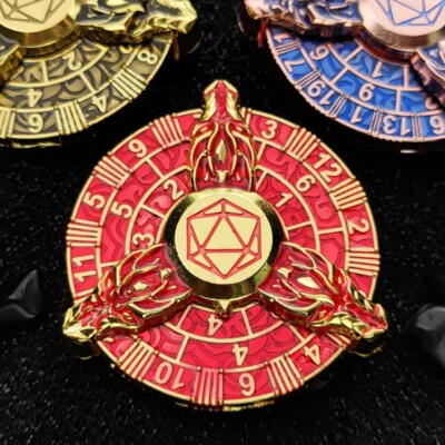 7-in-1 Fingertip Gyro Roulette Metal Dice for Table Games RPG Dice Gaming D&D - Image 1 of 4