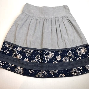 Fire Los Angelas Gathered Skirt Women's Small Blue Smocked Waist Short Casual - Picture 1 of 10