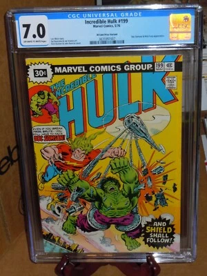 30 Cent Variant Incredible Hulk #199 CGC 7.0 Marvel Comics LOW POP - Image 1 of 4