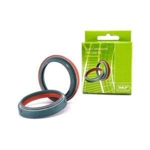 KIT PARAOLIO PARAPOLVERE FORCELLA SKF DUAL STELO 48 mm WP VERDE ROSSO - Foto 1 di 5