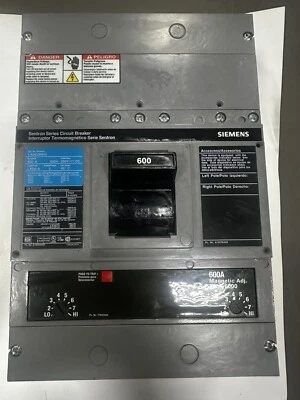 NEW Siemens LXD62B600 2-Pole 600Amp 600V Circuit Breaker - Image 1 of 4