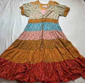 Plus 2X By Anthropologie Maxikleid Stufen & True Floral - Bild 1 von 14