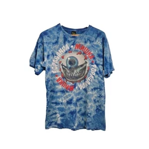 RARA maglietta Popaganda MUWKA Eyeball Tie Dye grande blu multicolore da collezione - Foto 1 di 4