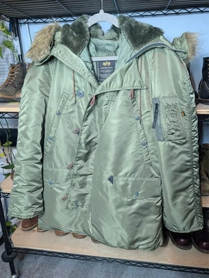 Parka Alpha Industries N-3B clima frío extremo - mediana (MiUSA, USADA EN EXCELENTE ESTADO vintage) Foto 1 de 4