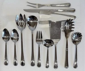 Reed And Barton ~ MENDON ~ Serving Pieces Lot Of 12 Stainless Flatware - Picture 1 of 6