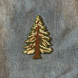 3.5 Inch Patch Iron, Tree, Pine, Embroidery - Picture 1 of 3