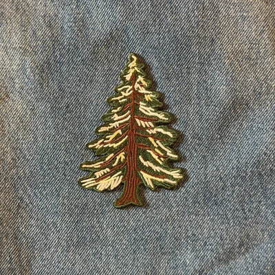 3.5 Inch Patch Iron, Tree, Pine, Embroidery - Image 1 of 3