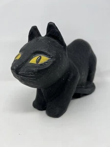 Vintage Halloween Black Cat Paper Mache 12" Length Spooky Hollow - Picture 1 of 13