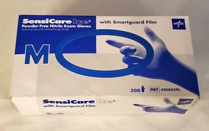 Medline Powder Free Nitrile Exam Gloves Size M 200 Box w/Smartguard Film N.O.S. - Picture 1 of 3