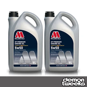 2 x Millers Oils XF Premium 5W50 Fully Synthetic Engine Oil - 5 Litre - Picture 1 of 1