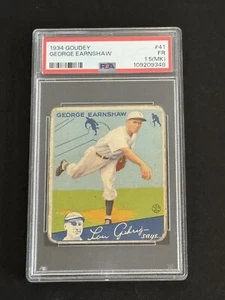 George Earnshaw 1934 Goudey RC #41 PSA 1.5 - Picture 1 of 7