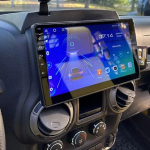10.1" Apple Carplay Android 12 For 2007-2017 Jeep Wrangler JK Radio GPS Navi FM - Picture 1 of 15