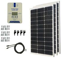 WindyNation 300W Monocrystalline Solar Panel Kits w/ MPPT 40A Charge Controller