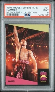 1991 Pro Set SuperStars Musicards U.K. #51 M.C. HAMMER Rapper PSA 9 MINT Pop 1 - Picture 1 of 2