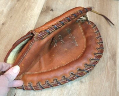 Guante de softbol MacGregor G-340 de colección - tiro a la derecha suave usado en excelente estado Foto 1 de 4