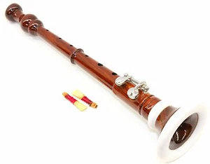 DEURA Brand BOMBARD OBOE Rosewood Flute Chanter WITH 2 REEDS - Picture 1 of 3