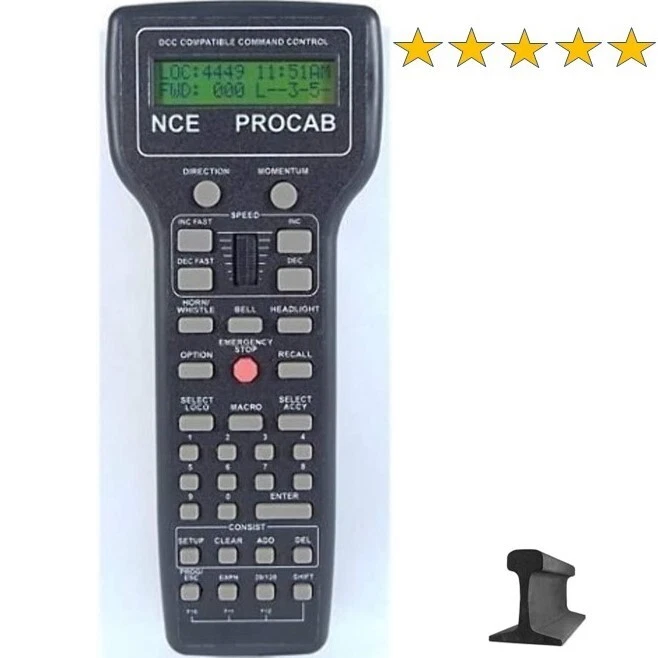 NCE ProCab-R ~ New 2024 ~ Wireless Radio ~ Handheld DCC Cab Throttle ~ 524-011 - Image 1 of 1