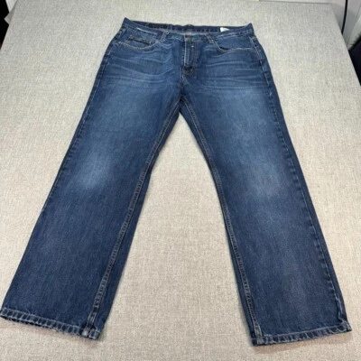Vintage Tommy Hilfiger Jeans Mens 36x30 Blue Straight Baggy Denim Medium Wash - Image 1 of 4