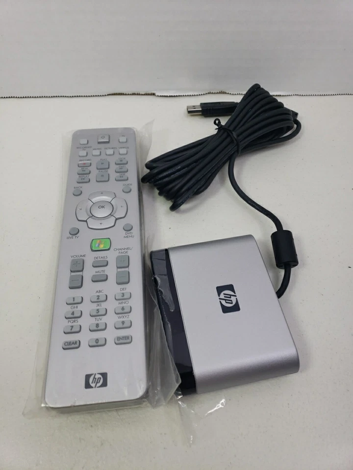 New Without Box HP USB IR Receiver OVU400103/00 and Remote Control N279 - Image 1 of 4