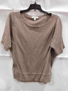 GW - Ms. Short Sleeve Knit Sweater from New York & Company - Taupe - Sz S - Picture 1 of 1