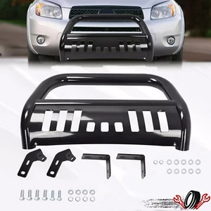 Fits For Toyota RAV4 2006-2016 3" Black Bull Bar Push Brush Bumper Grille Guard - Picture 1 of 16