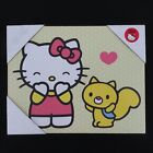 Sanrio Hello Kitty 2014 Squirrel Heart Printed Canvas Wall Hanging Decor Picture