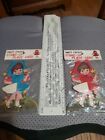 Lot of 2 Original packaging Vintage 1950s Japan Party Favor Stand-Up Place Card