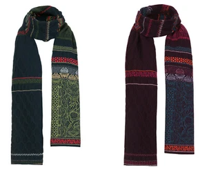 IVKO Schal bordeaux scarf rot gün green Wolle Grasset Floral Pattern 212782 - Picture 1 of 3