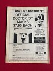 1980's, DOCTOR "X", Official Mask & T-Shirt Ad (Scarce / Vintage)