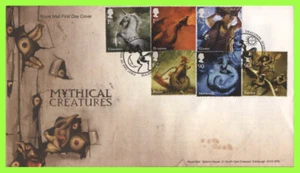 G.B. Juego de criaturas míticas 2009 u/a cubierta de primer día de Royal Mail, Dragonby - Imagen 1 de 1