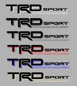 2 TRD Sport Bedside Decal Toyota Racing Development Tundra Tacoma PAIR Sticker - Picture 1 of 15